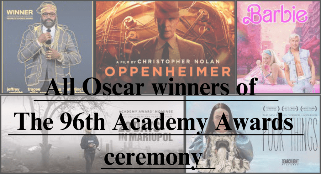 List Of All Exclusive And Epic winners In The Oscar ceremony